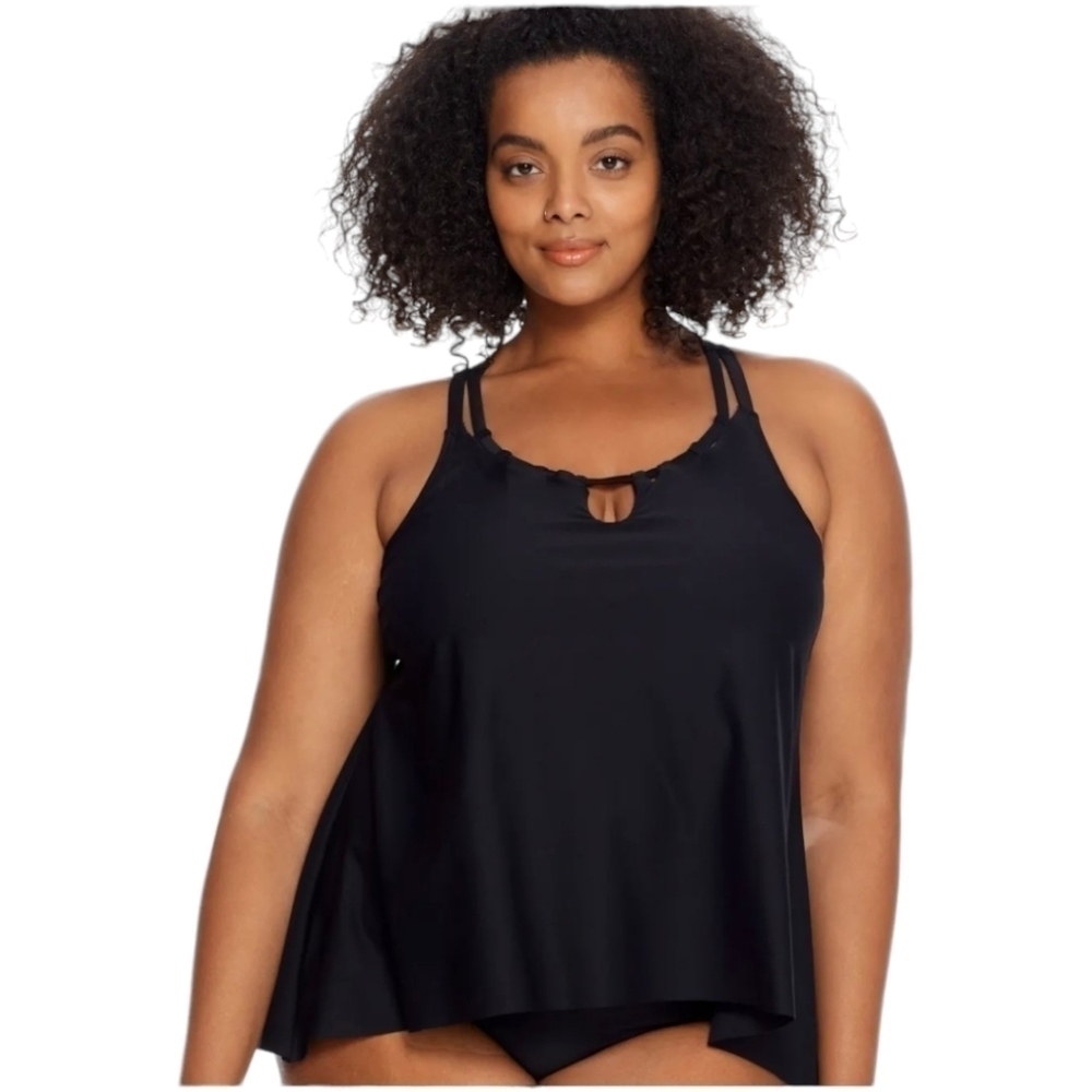 Birdsong Plus Eco Onyx Keyhole Underwire Tankini Top 24 G/H 44H 46G 48DDD New - Picture 3 of 13